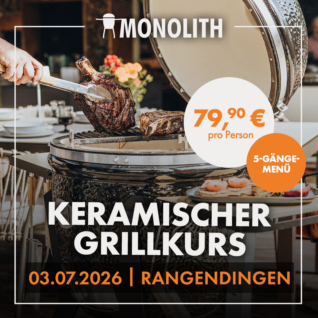 Keramischer Grillkurs by MONOLITH | Ofenbau Hipp - Rangendingen