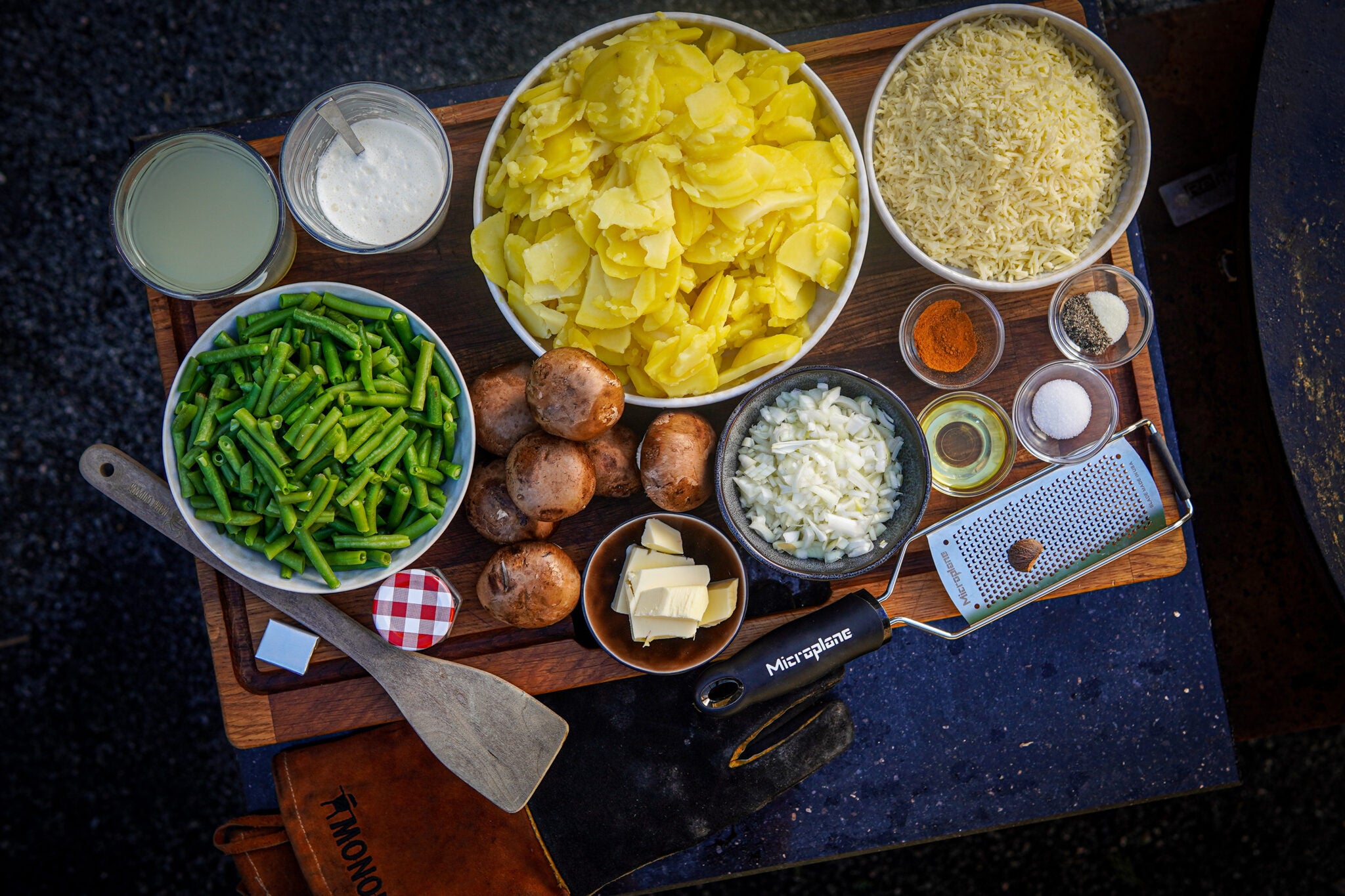 Kartoffel-Champignon-Bohnen-Auflauf | Original Kamado Rezept | MONOLITH