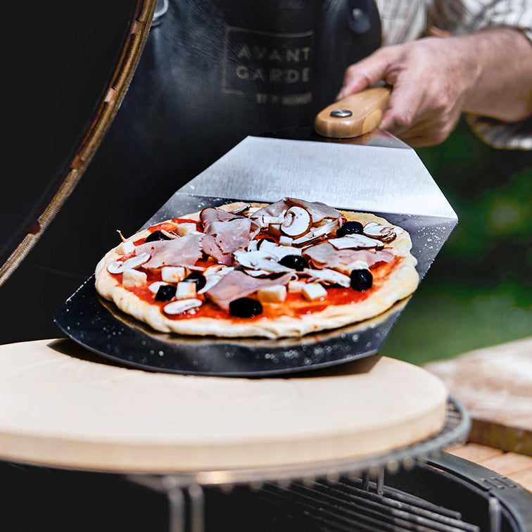 Pizza Bundle avec pierre à pizza Stefan Marquard Edition, coupe-pizza & pelle à pizza